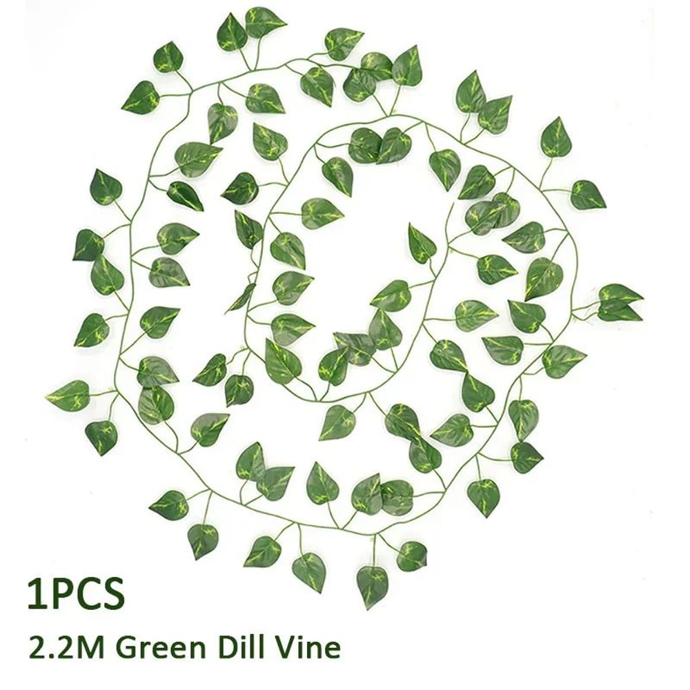 Artificial Ivy Leaf Garland Silk Green Vine Foliage For Home Garden Decor 8
