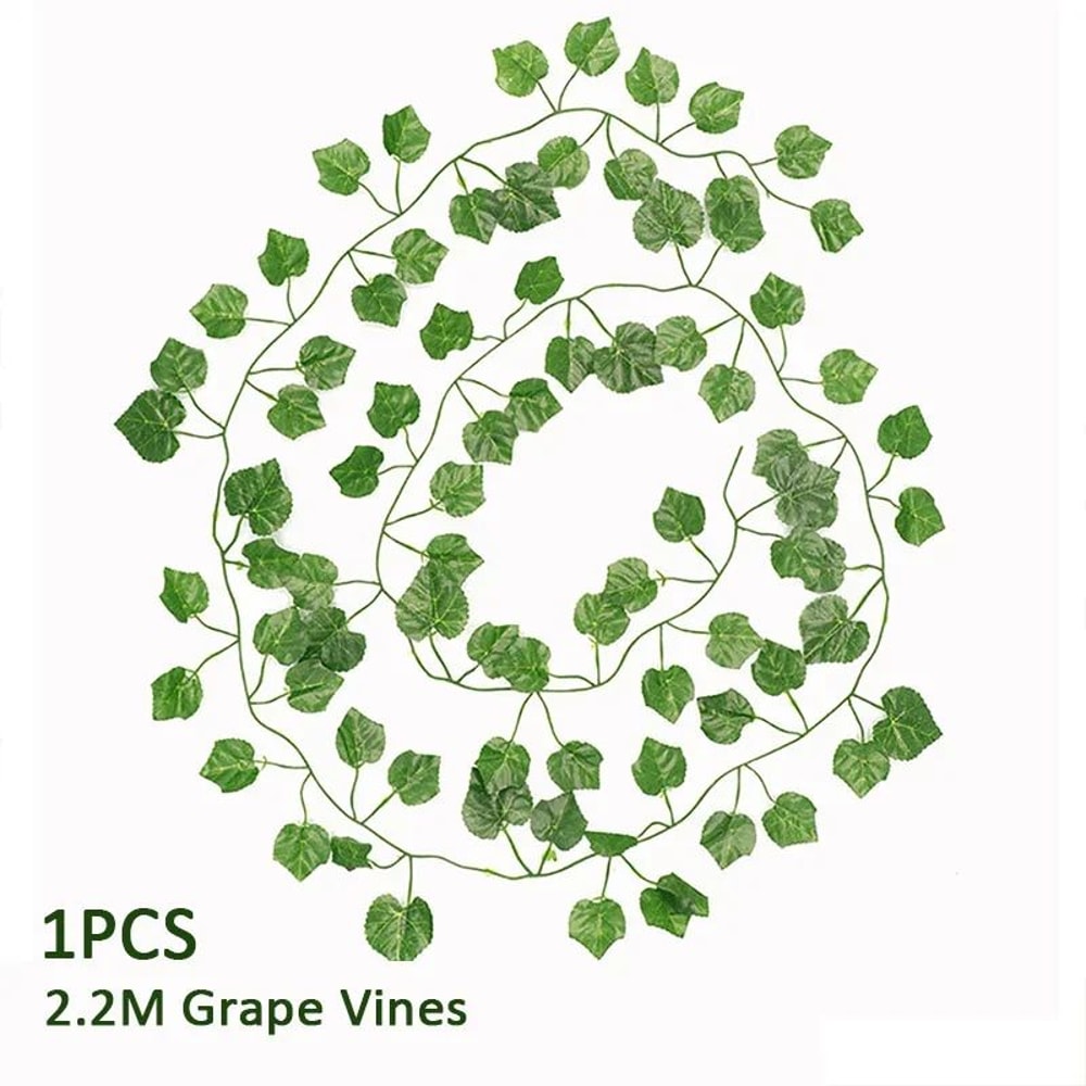 Artificial Ivy Leaf Garland Silk Green Vine Foliage For Home Garden Decor 9