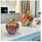 Abstract Floral Apple Resin Statue Colorful Artistic Home Office Decoration 1