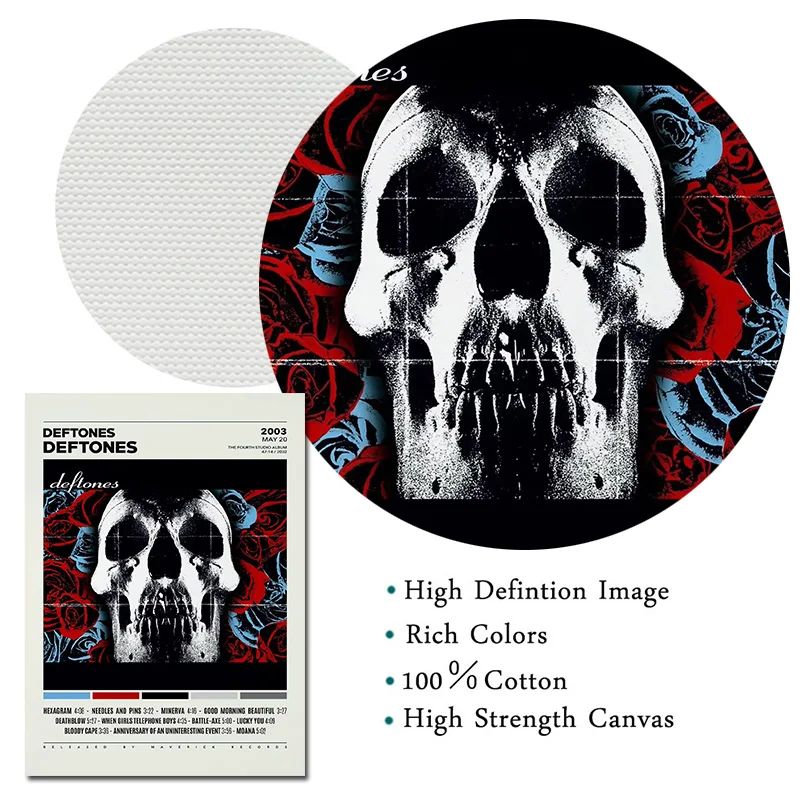 Deftones Album Cover Canvas Wall Art Alternative Rock Music Poster Decor 3