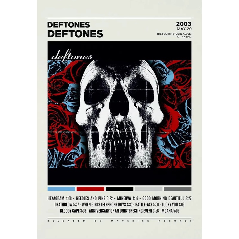 Deftones Album Cover Canvas Wall Art Alternative Rock Music Poster Decor 6