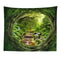 Fantasy Window Scenery Wall Tapestry Tree Hollow Fireplace Background Hanging Decor 2