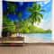 Fantasy Window Scenery Wall Tapestry Tree Hollow Fireplace Background Hanging Decor 9