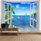 Fantasy Window Scenery Wall Tapestry Tree Hollow Fireplace Background Hanging Decor 26