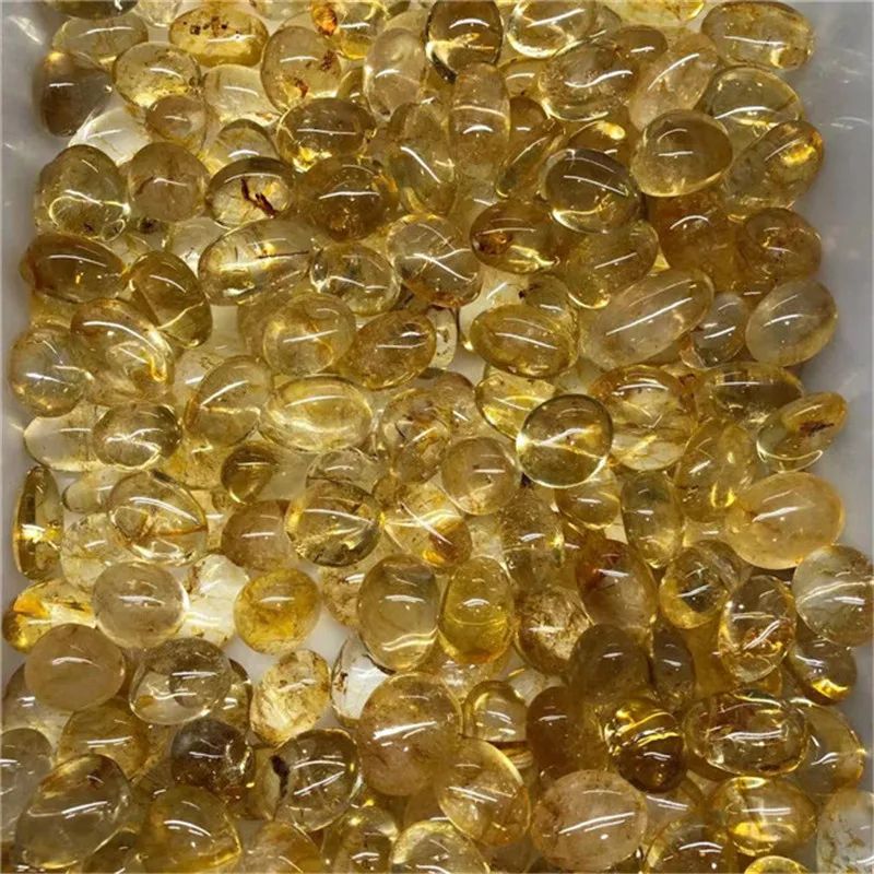 Natural Citrine Tumbled Stones Polished Healing Crystal For Feng Shui Home Decor 3