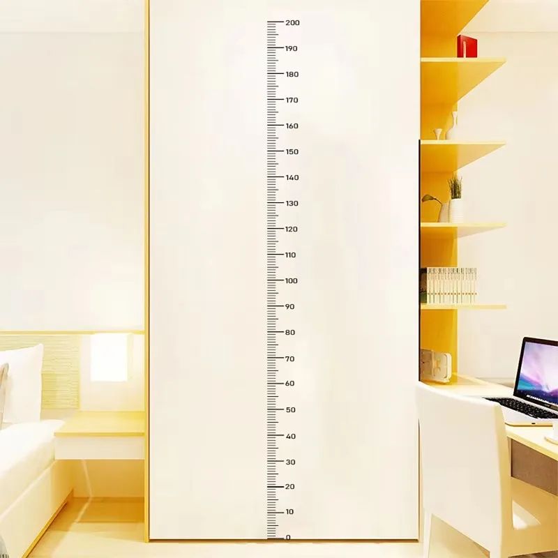 Kids Growth Height Chart Wall Sticker Waterproof SelfAdhesive Measuring Ruler Decor 5