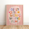 Believe In Magic Unicorn Nursery Wall Art Inspirational Canvas Print For Kids Bedroom Playroom De