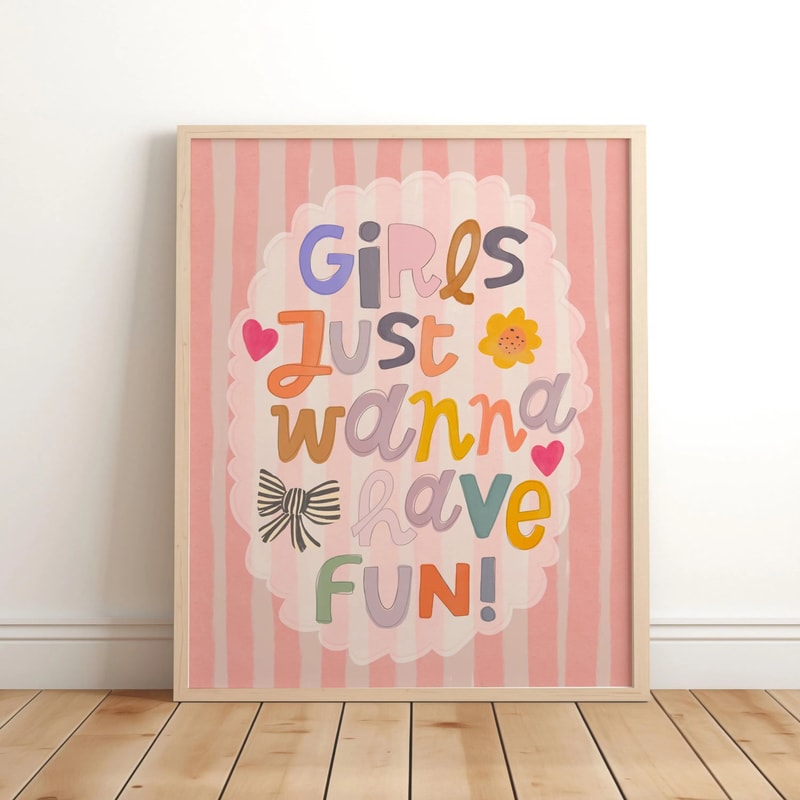 Believe In Magic Unicorn Nursery Wall Art Inspirational Canvas Print For Kids Bedroom Playroom De