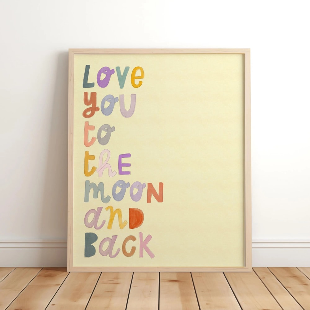 Believe In Magic Unicorn Nursery Wall Art Inspirational Canvas Print For Kids Bedroom Playroom De