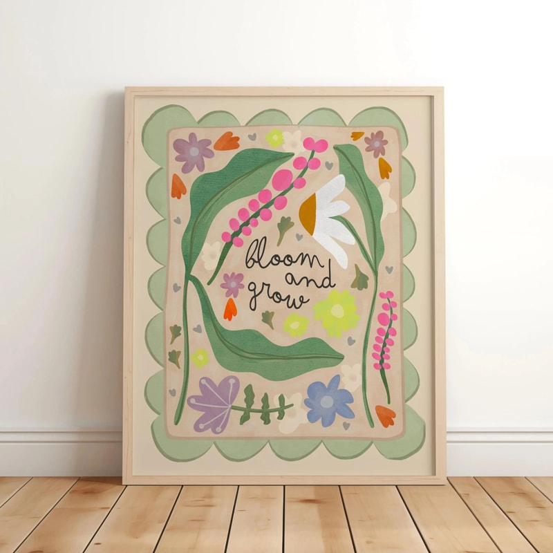 Believe In Magic Unicorn Nursery Wall Art Inspirational Canvas Print For Kids Bedroom Playroom De