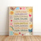 Believe In Magic Unicorn Nursery Wall Art Inspirational Canvas Print For Kids Bedroom Playroom De