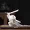 White Ceramic Samurai Figurine Oriental Blanc De Chine Geometric Warrior Sculpture For Home Offic 7