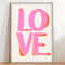 More Amor Por Favor Canvas Wall Art Colorful Pink Love Quote Poster For Girls Room Modern Home De 2