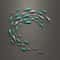 3D Electroplated Fish Wall Decor Modern Mirror Sardine Wall Art For Living Room Restaurant Decora