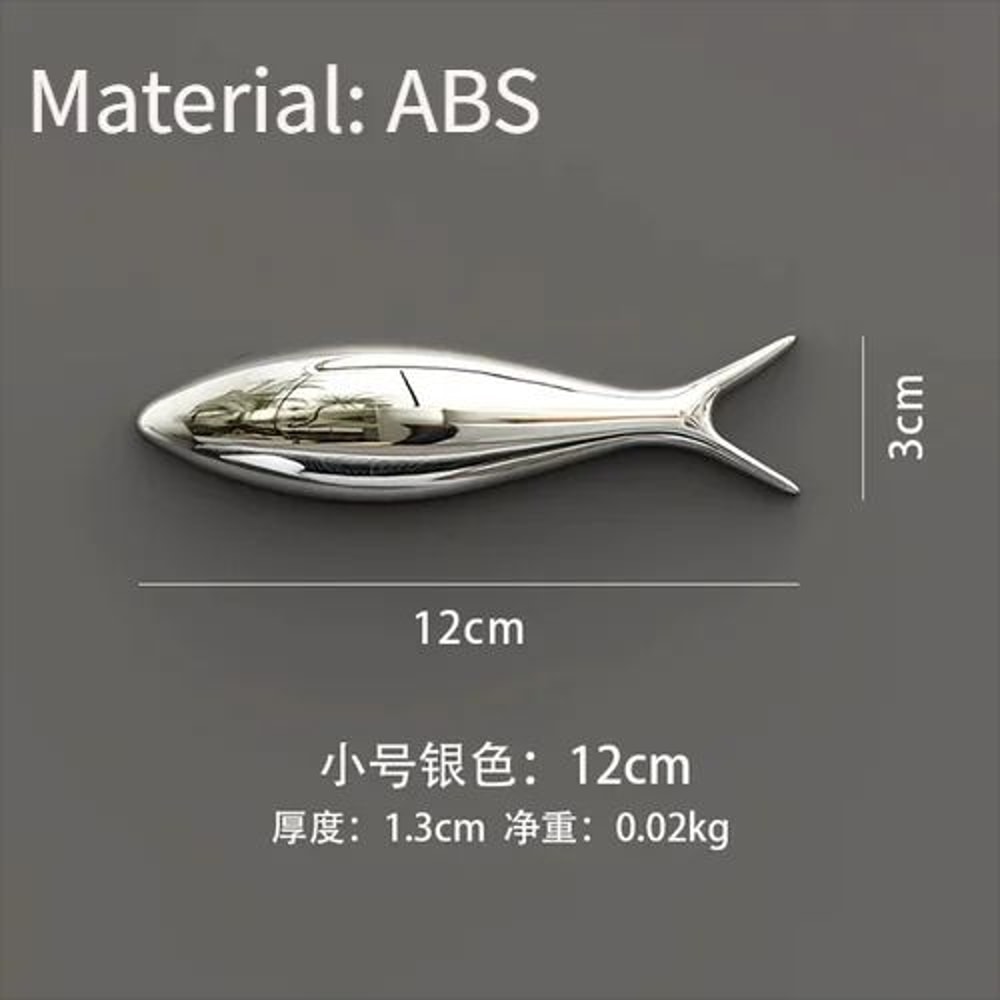 3D Electroplated Fish Wall Decor Modern Mirror Sardine Wall Art For Living Room Restaurant Decora 5