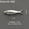 3D Electroplated Fish Wall Decor Modern Mirror Sardine Wall Art For Living Room Restaurant Decora 6