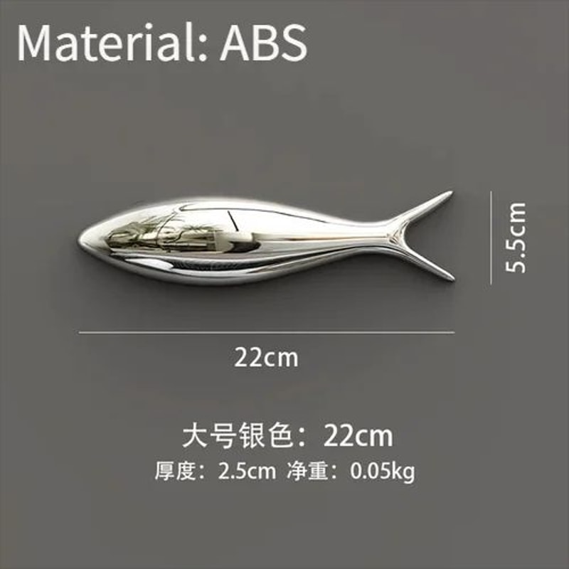 3D Electroplated Fish Wall Decor Modern Mirror Sardine Wall Art For Living Room Restaurant Decora 7