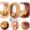 Magnetic Wooden Door Bell Wind Chime Beech Wood Hanging Doorbell For Home Shop Entryway Decor 0