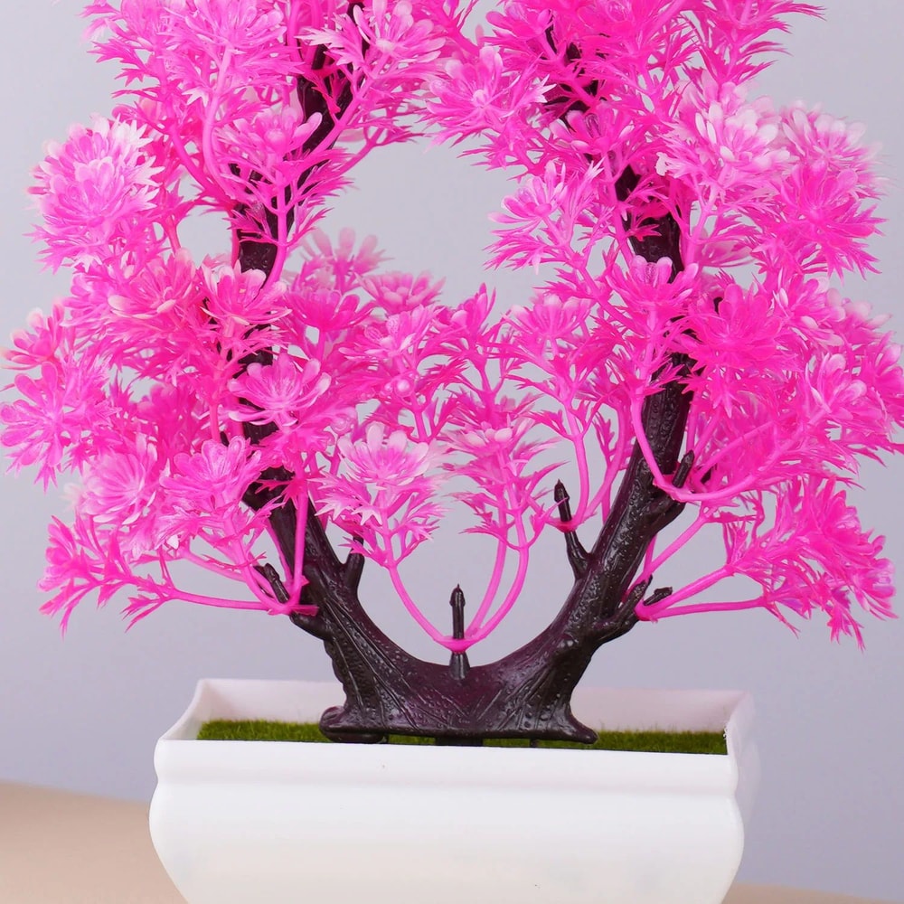 Artificial Potted Bonsai Plant Mini Fake Tree Decoration For Home Office Hotel Decor 3