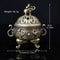Elephant TripleLegged Metal Incense Burner Aromatherapy Holder For Meditation Home Decor 5