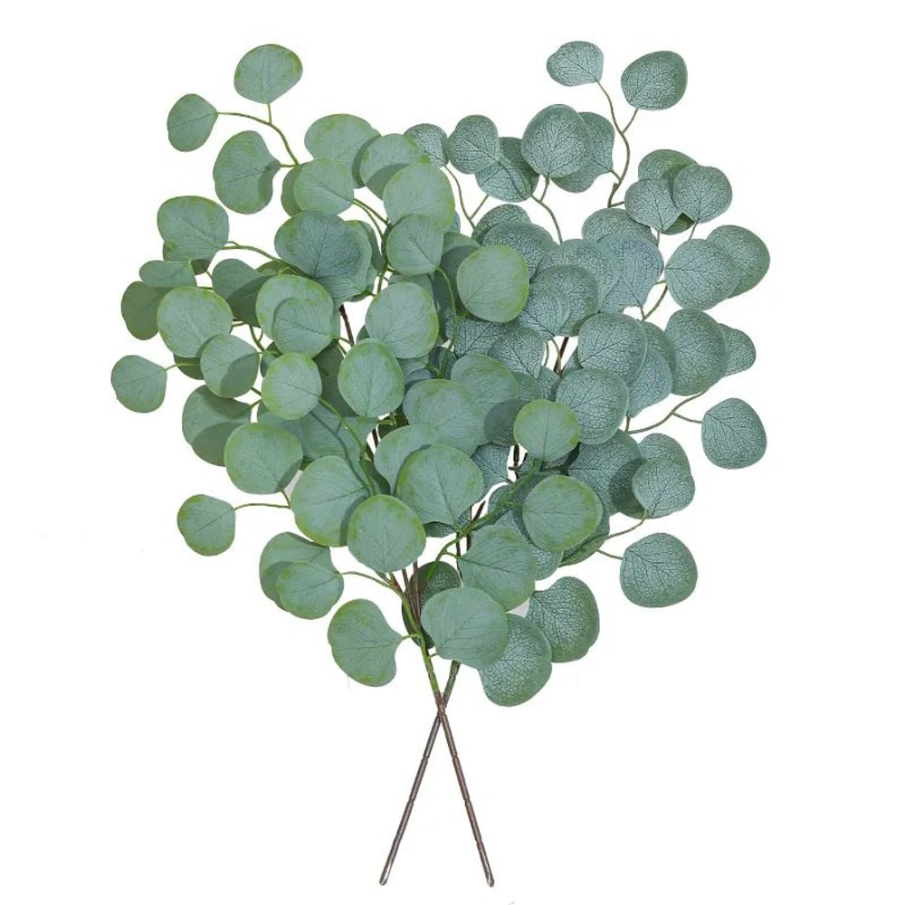 Artificial Eucalyptus Leaf Vine Faux Greenery Garland For Wedding Home DIY Decor 0