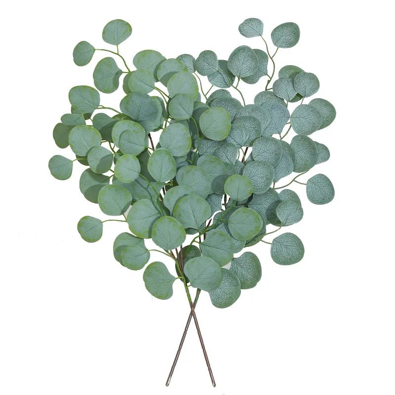 Artificial Eucalyptus Leaf Vine Faux Greenery Garland For Wedding Home DIY Decor 0