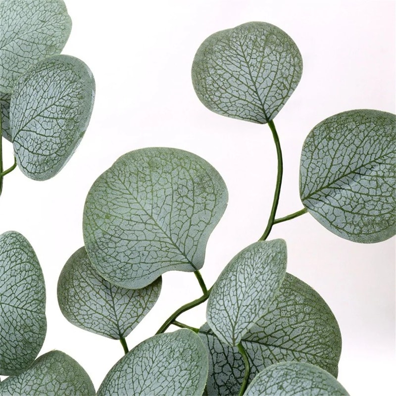 Artificial Eucalyptus Leaf Vine Faux Greenery Garland For Wedding Home DIY Decor 3