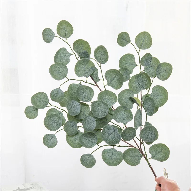Artificial Eucalyptus Leaf Vine Faux Greenery Garland For Wedding Home DIY Decor 6