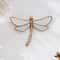 Golden Dragonfly Wall Decor Resin MirrorFinish Curly Tail Hanging Ornament For Home Decoration 5