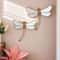 Golden Dragonfly Wall Decor Resin MirrorFinish Curly Tail Hanging Ornament For Home Decoration 1