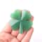 Natural Aventurine Four Leaf Clover Figurine Reiki Gemstone Ornament For Home Tabletop Decor 0