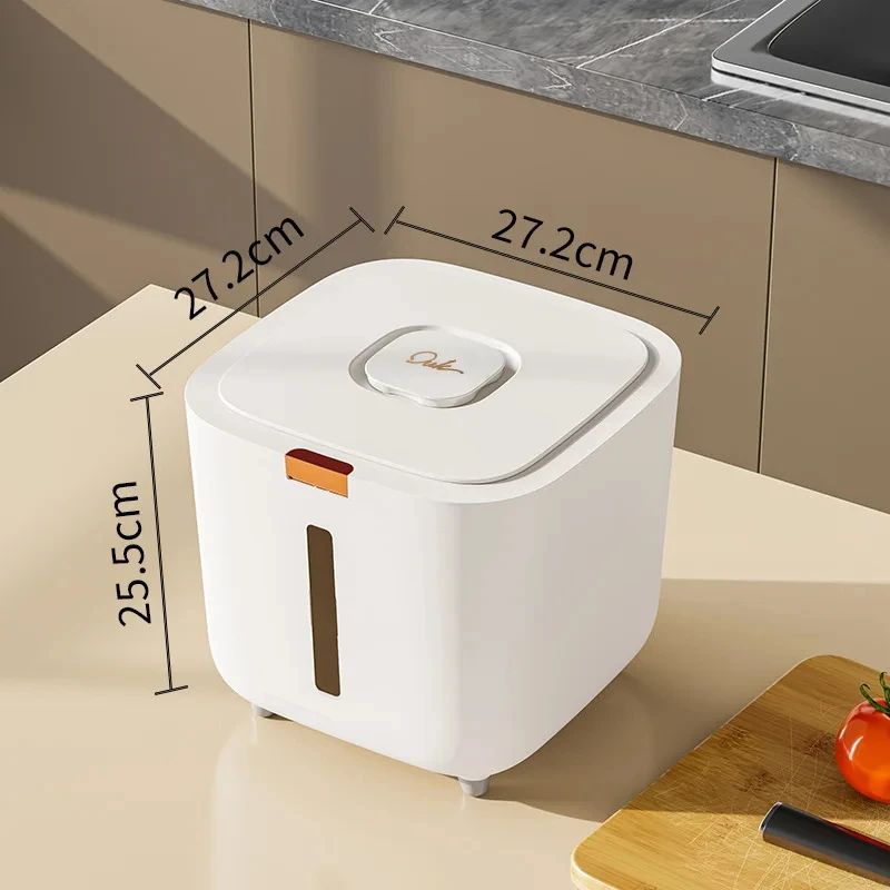 MoistureProof Rice Storage Bucket With Airtight Lid For 11 Lb22 Lb Grain Noodle Storage 7