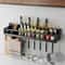 NoDrill Metal Kitchen Storage Shelf With Drainage Design Large Capacity Organizer 0