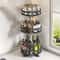 360 Rotating 3Tier Kitchen Spice Rack Organizer Turntable Storage Tray 8