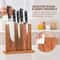 Acacia Wood Magnetic Knife Holder Block Rack With Strong Magnets 1