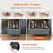 VIE LENTE Expandable Kitchen Silverware Drawer Organizer Adjustable Cutlery Tray 4