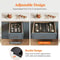 VIE LENTE Expandable Kitchen Silverware Drawer Organizer Adjustable Cutlery Tray 4
