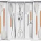 VIE LENTE Expandable Kitchen Silverware Drawer Organizer Adjustable Cutlery Tray 7