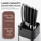 XITUO Stainless Steel Knife Holder Block With Sharpener Scissors Slot Organizer 4