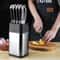 XITUO Stainless Steel Knife Holder Block With Sharpener Scissors Slot Organizer 0