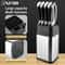 XITUO Stainless Steel Knife Holder Block With Sharpener Scissors Slot Organizer 1