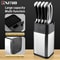 XITUO Stainless Steel Knife Holder Block With Sharpener Scissors Slot Organizer 1