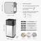 XITUO Stainless Steel Knife Holder Block With Sharpener Scissors Slot Organizer 5