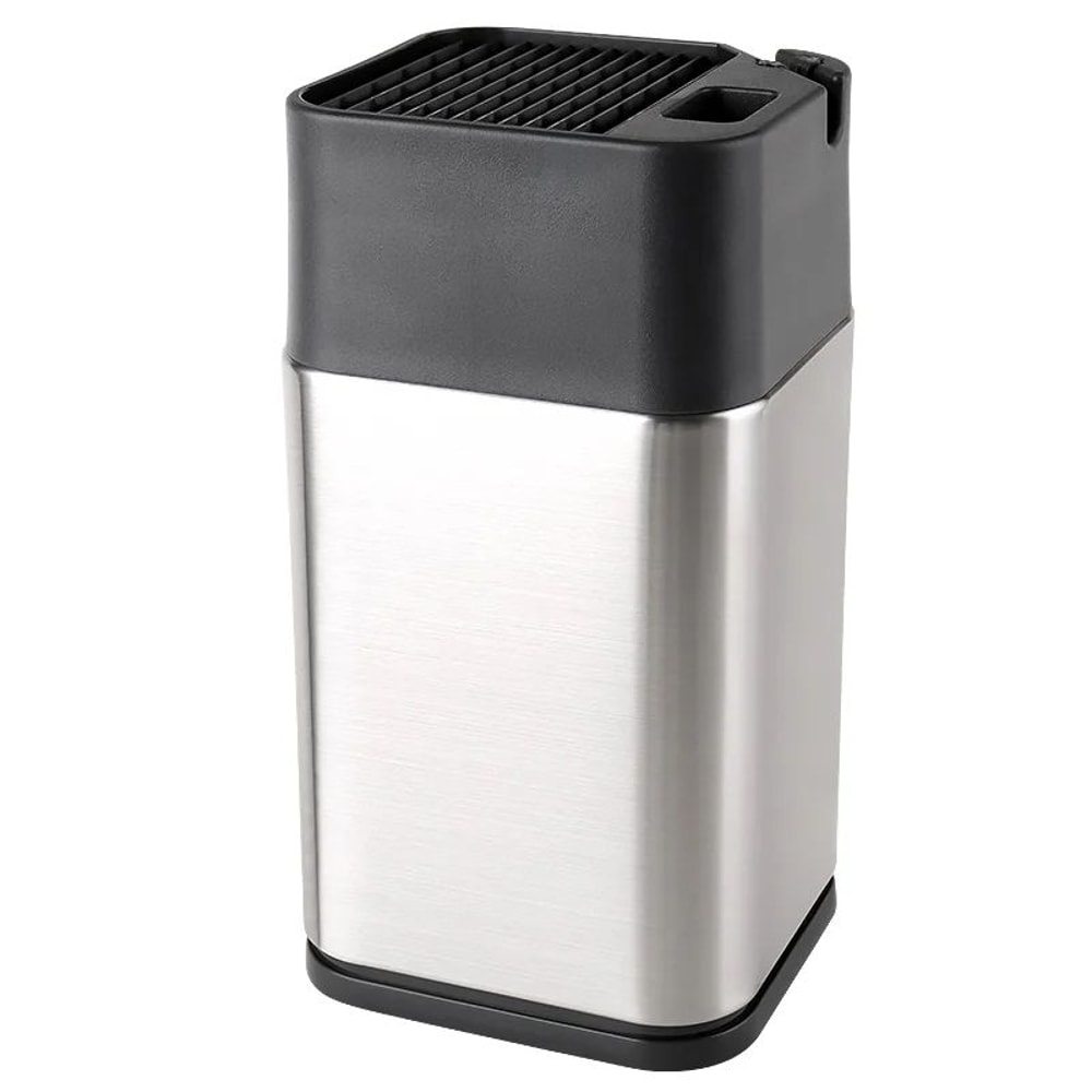 XITUO Stainless Steel Knife Holder Block With Sharpener Scissors Slot Organizer 6