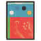 Japanese Okinawa Canvas Wall Art Poster MidCentury Bauhaus Snake Print 15