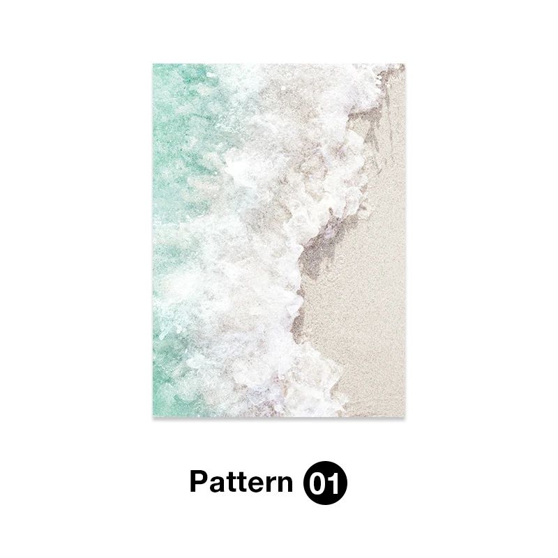 Tropical Ocean Beach Canvas Wall Art Print Aesthetic Summer Landscape Poster 6