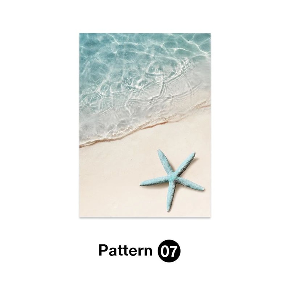 Tropical Ocean Beach Canvas Wall Art Print Aesthetic Summer Landscape Poster 12