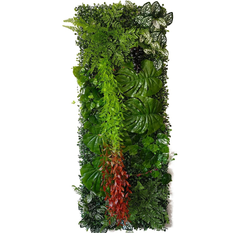 Artificial Grass Wall Panel Faux Green Moss Backdrop For Wedding Home Decor 4