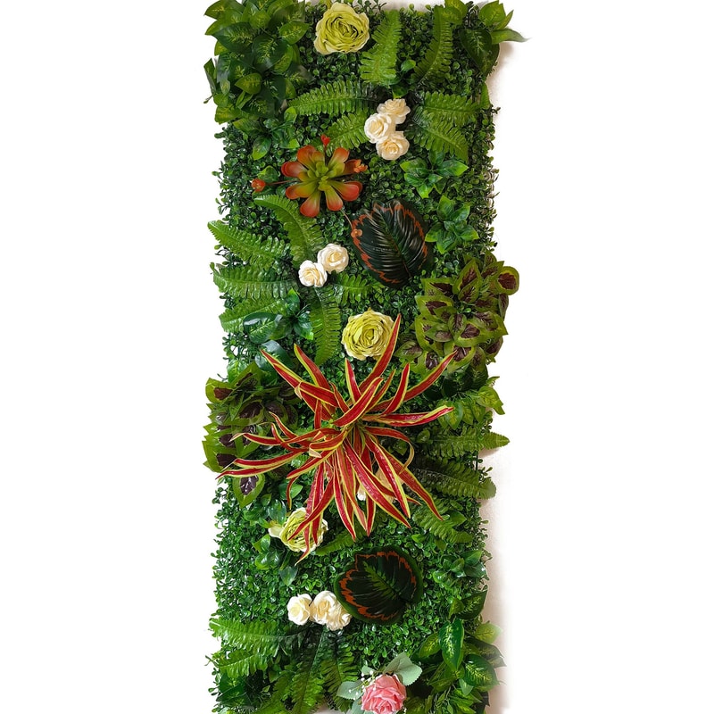 Artificial Grass Wall Panel Faux Green Moss Backdrop For Wedding Home Decor 10