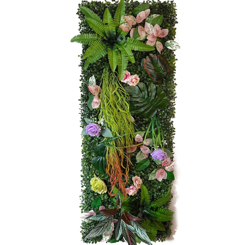 Artificial Grass Wall Panel Faux Green Moss Backdrop For Wedding Home Decor 20